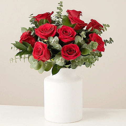 Klasik Aşkın İmzası Kırmızı Gül Buketi - Premium Çiçek